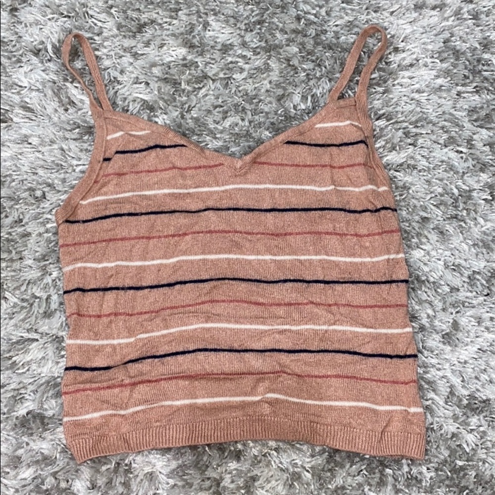 Kendall & Kylie Striped Crop Tank